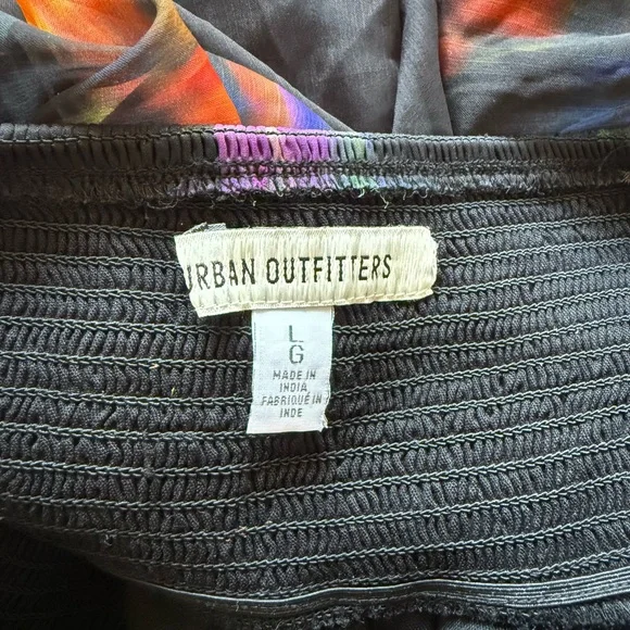 urban outfitters sweet escape asymmetrical mini dress large v-neck tank top - Picture 4 of 5